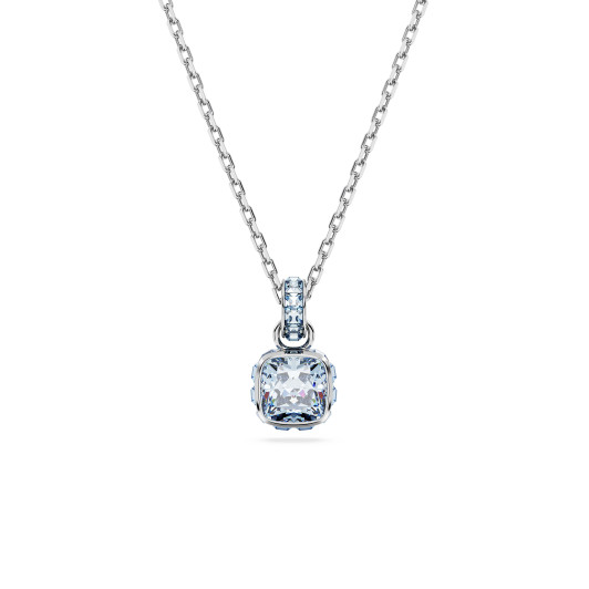 Swarovski® 'Birthstone' Women's Base Metal Necklace - Silver 5651794