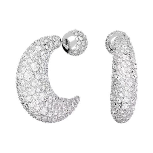 Swarovski® 'Luna' Dames Metaal Oorhangers - Zilverkleurig 5666179