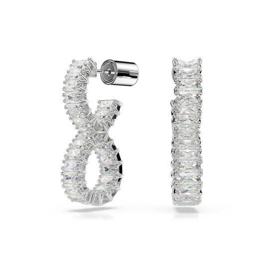 Swarovski® 'Hyperbola' Dames Metaal Oorhangers - Zilverkleurig 5684047