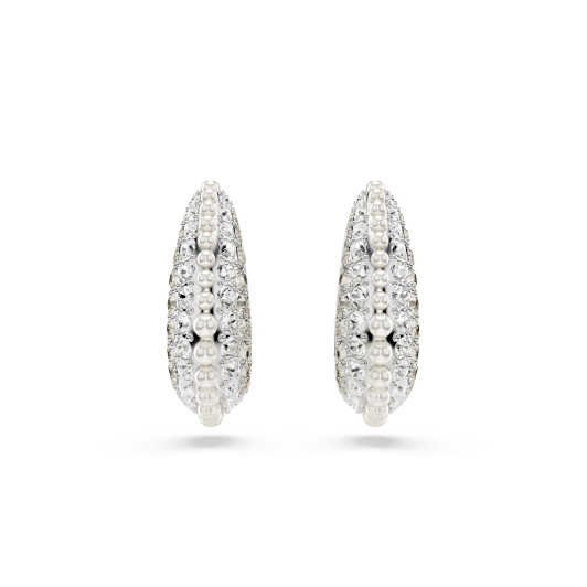 Swarovski® 'Sublima' Women's Base Metal Drop Earrings - Silver 5692107