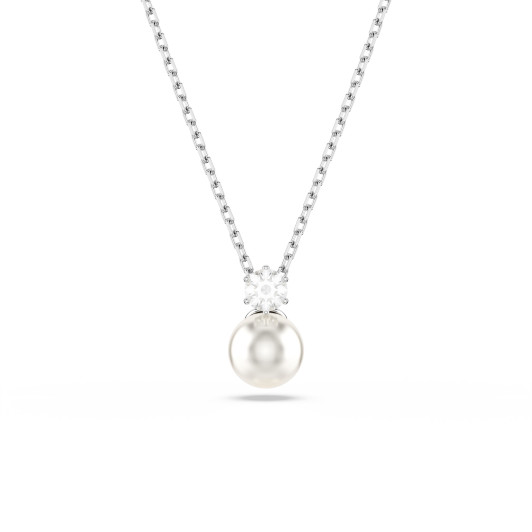 Swarovski® 'Matrix' Women's Base Metal Necklace - Silver 5693897