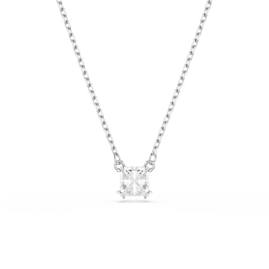 Swarovski® 'Matrix' Women's Base Metal Necklace - Silver 5701903