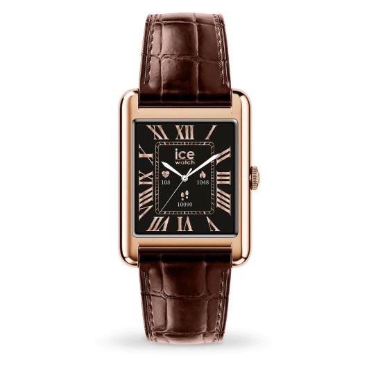 Ice Watch® Digitaal 'Ice smart tk 2.0 - rose-gold - brown croco' Unisex Horloge 025382