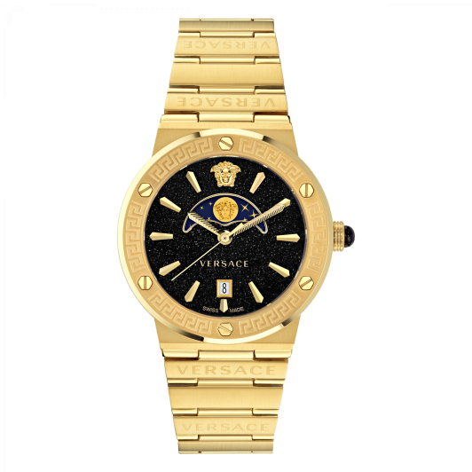 Versace® Analoog 'Greca logo moonphase' Dames Horloge VE7G00323