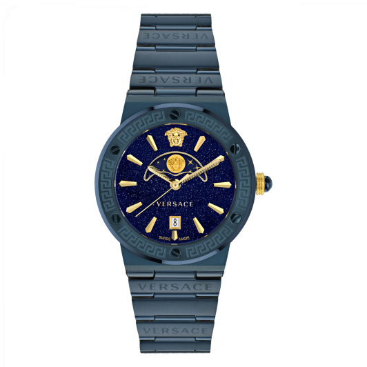 Versace® Analoog 'Greca logo moonphase' Dames Horloge VE7G00423