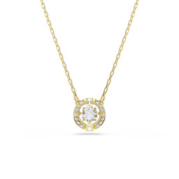 Swarovski 'Una Sparkling Dc' Damen Verchromtem Metall Halsband - Gold 5758061