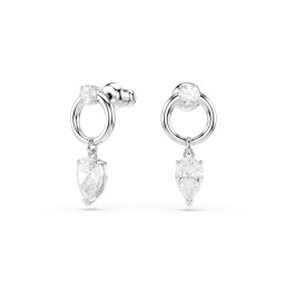 Swarovski® 'Mesmera' Women's Base Metal Drop Earrings - Silver 5723177