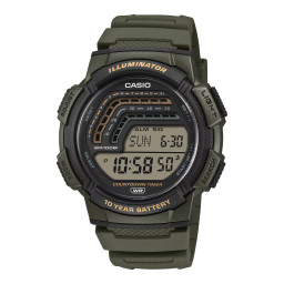 Casio® Digitaal 'Casio collection' Heren Horloge WS-1800-3AVEF