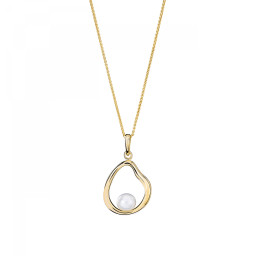 Orphelia® 'Baptiste' Women's Sterling Silver Chain with Pendant - Gold ZH-7507/G