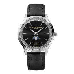 Frederique Constant® Analogique 'Moneta Moonphase' Unisexe Montre FC-206B3S6
