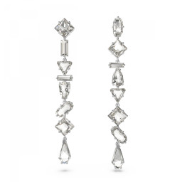 Swarovski® 'Mesmera' Women's Base Metal Drop Earrings - Silver 5661687