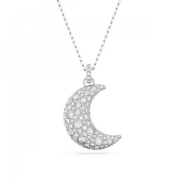 Swarovski® 'Luna' Dames Metaal Collier - Zilverkleurig 5666181