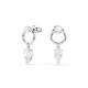 Swarovski® 'Mesmera' Dames Metaal Oorhangers - Zilverkleurig 5723177