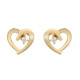 Orphelia® 'Mera' Dames Zilver 925 925 Oorknoppen - Goudkleurig ZO-7370 G