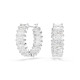 Swarovski® 'Matrix' Dames Metaal Creolen - Zilverkleurig 5733397