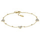 Fossil Jewellery® 'Sutton' Dames RVS Armband (sieraad) - Goudkleurig JF03940710