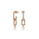 Swarovski® 'Constella' Dames Verguld Metaal Oorhangers - Rosékleurig 5728585