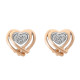 Orphelia® 'Anni' Dames Zilver 925 925 Oorknoppen - Zilver/Rosé ZO-7368 RG