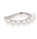 Gena.paris® 'Pearl' Dames Zilver 925 925 Oormanchet - Zilverkleurig GBO1218-W