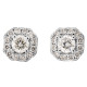 Orphelia® 'Amelina' Damen Weißgold 18K Ohrstecker - Silber OD-5031