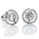 Orphelia® 'Cordelia' Damen Weißgold 18K Ohrstecker - Silber OD-5322