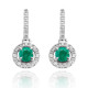 Orphelia® 'Evina' Dames Witgoud 18K Oorhangers - Zilverkleurig OD-5332/EM