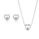 Orphelia® 'Mila' Damen Sterling Silber Set: Necklace + Earrings - Silber SET-7484