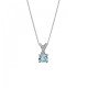 Orphelia® 'Maya' Women's Sterling Silver Chain with Pendant - Silver ZH-7478/AQ