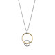 Orphelia® 'Antoine' Women's Sterling Silver Chain with Pendant - Silver/Gold ZH-7503/1
