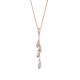 Orphelia® 'Loana' Women's Sterling Silver Chain with Pendant - Rose ZH-7505/RG