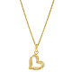 Orphelia® 'Cecilia' Dames Zilver 925 925 Hanger met Ketting - Goudkleurig ZH-7584/G