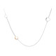 Orphelia® 'Renée' Women's Sterling Silver Necklace - Silver/Rose ZK-7181