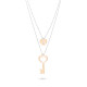 Orphelia® 'Izabella' Dames Zilver 925 925 Collier - Zilver/Rosé ZK-7185