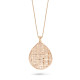 Orphelia® 'Pina' Women's Sterling Silver Chain with Pendant - Rose ZK-7191/RG