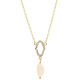 Orphelia® 'Normandy' Damen Sterling Silber Anhanger mit Kette - Gold ZK-7574/G