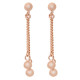 Orphelia® 'Tove' Dames Zilver 925 925 Oorhangers - Rosékleurig ZO-7013/1