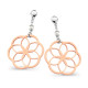 Orphelia® 'Zahara' Dames Zilver 925 925 Oorhangers - Zilver/Rosé ZO-7182