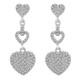 Orphelia® 'Mille' Dames Zilver 925 925 Oorhangers - Zilverkleurig ZO-7273