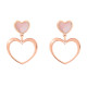 Orphelia® 'Mada' Dames Zilver 925 925 Oorhangers - Rosékleurig ZO-7389
