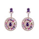 Orphelia® 'Enya' Dames Zilver 925 925 Oorhangers - Rosékleurig ZO-7428/RG