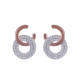 Orphelia® 'Carleen' Femmes Argent Boucle d'oreille - Rosé ZO-7440