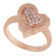 Orphelia® Dames Zilver 925 925 Ring (sieraad) - Rosékleurig ZR-7082/1