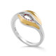 Orphelia® 'Anet' Dames Zilver 925 925 Ring (sieraad) - Zilver/Goud ZR-7520/G