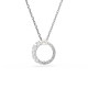 Swarovski® 'Matrix' Women's Base Metal Necklace - Silver 5688751