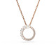 Swarovski® 'Matrix' Women's Gold Plated Metal Necklace - Rose 5692265