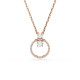Swarovski® 'Dextera' Women's Gold Plated Metal Necklace - Rose 5692266