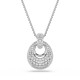 Swarovski® 'Sublima' Women's Base Metal Necklace - Silver 5735223