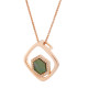 Orphelia® 'Elzia' Women's Sterling Silver Chain with Pendant - Rose ZH-7372