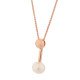 Orphelia® 'Aliena' Women's Sterling Silver Chain with Pendant - Rose ZH-7373 RG