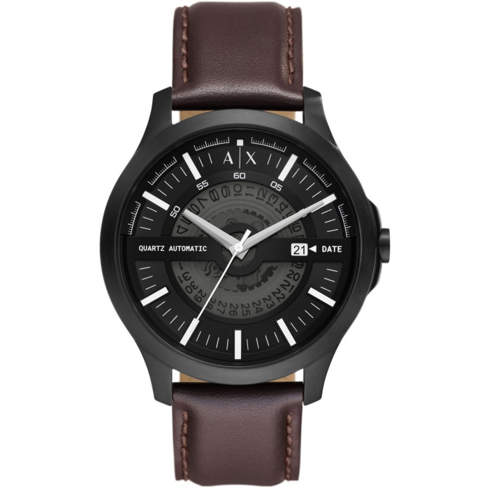 Armani Exchange AX Silver Dial Brown sold Leather Men’s Watch